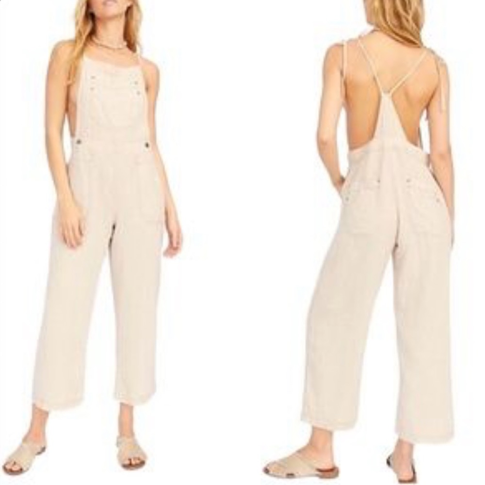FREE PEOPLE Natural Sights Overalls